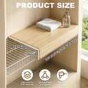 5 Pcs Wire Rack Covers 24x16x3 inch PVC Pantry Shelf Cover 0.31 inch Thick Removable Closet Wire Rack Shelf Covers,Decoration Kitchen Bathroom Office Shelving (Wood Color,24x16x3 inch)