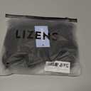LIZENS Women's Sexy Thong Bottom Two Piece Bikini Cute Swimsuit Triangle Bathing Suit (Black, S)