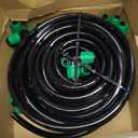 52 FT 1/2PVC Garden Irrigation Tubing HoseOD:16mm,ID:12mm),1/2 inch Drip Irrigation Tubing Main Line Hose Tube with Drip Irrigation Fitting Connector for Garden Watering Drip Irrigation System