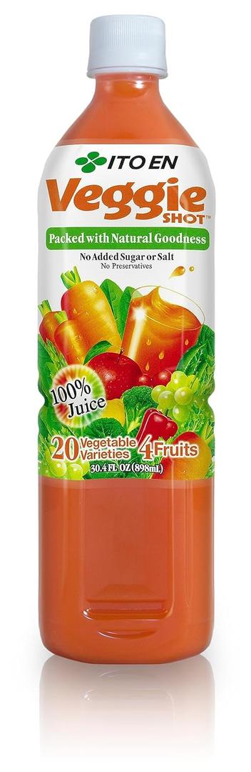 Ito En Veggie Shot, 30.4 Fl Oz (Pack of 12), BBD: 06242026