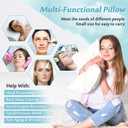 AOSSA Beauty Pillow for Back Sleeping Anti-Wrinkle Aging Pillow, Head Support Trainer for Upright Sleep & Post-Surgery Recovery, Face Up Positioning Pillows for Wrinkle Prevention (White)