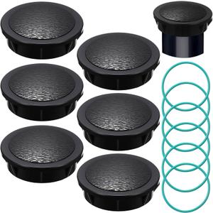 6 Pack Sprinkler Head Caps Compatible with Rain Bird 1800XC 1800 Series Spray Bodies, UV-Resistant ABS Replacement with O-Ring for Lawn Garden Sprinkler System Maintenance