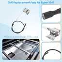 Replacement Parts Kit for Expert Grill 4 Burner 720-0789H, Heat Shield and Burner Kit for Expert Grill Parts 720-0789H, Expert Grill Replacement Parts 4 Burner XG19-101-002-02