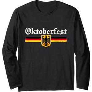 Vintage Oktoberfest Octoberfest German Drinking Festival Long Sleeve T-Shirt (Small)