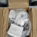 LazBlinds No-Drill Cordless Zebra Blinds - Dual Layer Light Filtering & Room Darkening, Free-Stop Lift, Easy Install, Day & Night Privacy with Valance for Window 32.5" W x 72" H, Black