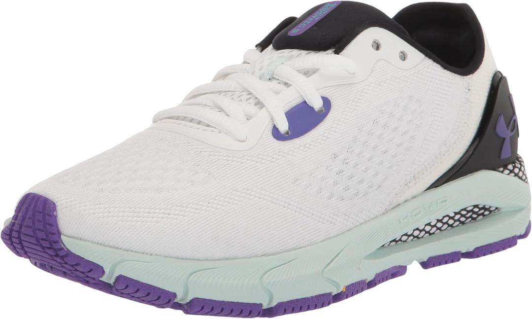 Under Armour Women's HOVR Sonic 5 Running Shoe (6, White (103)/Grape)