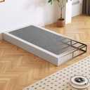Twin Box Spring, Heavy Duty Metal Frame Mattress Foundation with Fabric Cover, Easy Assembly, Noise-Free (7 Inch, Twin)