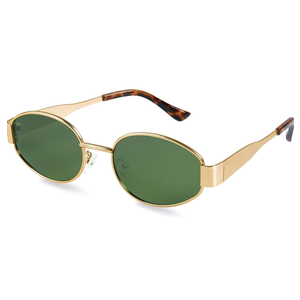 livho 2025 Trendy Oval Sunglasses - Stylish Polarized Shades for Everyday - Retro Metal Frames