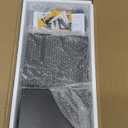 WOPITUES Floating Shelves for Wall with Cube Shelf, Wall Shelves with Metal Rail for Bathroom Decor, Bathroom Organizers and Storage, Over Toilet Shelves for Toilet Paper-Black (15.7 inch)