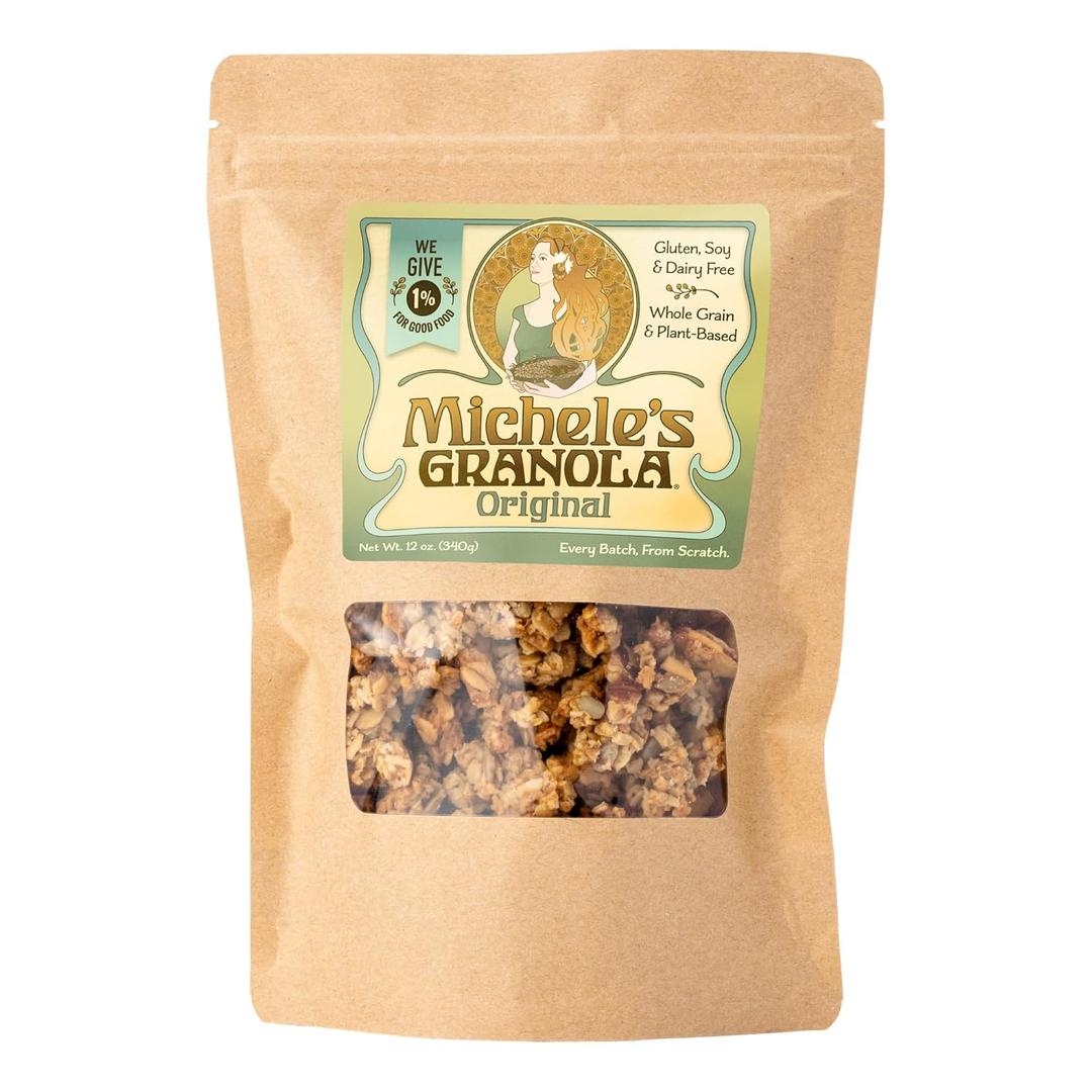 Michele's Granola - Original - Handmade Non-GMO Whole Grain Oats - Free of Gluten, Soy, Wheat, & Dairy (12 Ounce (Pack of 1))