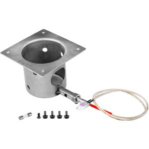 Fire Burn Pot and Hot Rod Ignitor Kit Replacement Parts for Traeger & Pit Boss Wood Pellet Grill Smoker, Fire Burner Pot with Screws and Fuse