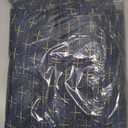 MIULEE Decorative Back Tab Linen Curtains with Geometric Pattern for Living Room Bedroom Farmhouse Rustic Thick Woven Textured Patterned Mudcloth Drapes 96 Inches Long 2 Panels Set, Blue