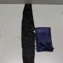 100% Mulberry Silk Sleep Mask Eye Mask for Women Man with Adjustable Band, for Side Sleeper Blackout Sleep Mask for Travel Rest and Office Large Size (Black)