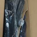 Office Desk Chair with Ergonomic Lumbar Support, Extra-Thick Seat Cushion, Flip-up Arms, Breathable Mesh Back, Computer Task Chair for Home Office (Black Fiber)