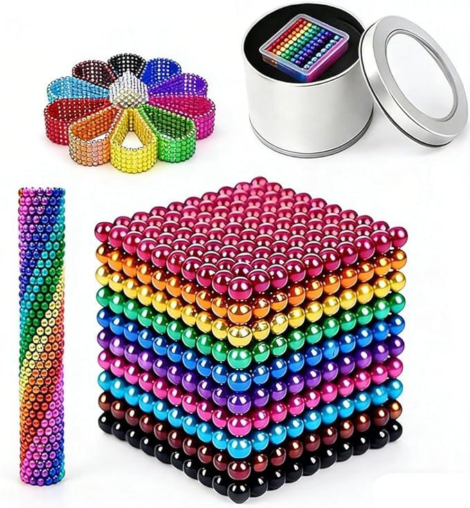 Update Balls 1000PCS Desk Fidget Ornaments for Adults, Desk Fidgets Ornaments for Office Stress,Adults Beads Putty Slime 18+