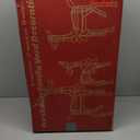 FUNNGO 3-Piece Large Lighted Christmas Deer Family Set with Bell Bow, Outdoor Reindeer Yard Decorations with 200 LED Lights, 10:1 Flickering Lights (Gold)