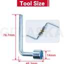 GELASKA 2 Pack 756-0627B Idler Pulley Replaces MTD 756-0627D Idler Pulley, MTD 756-0627 Flat Idler Pulley, 756 0627B, 756-0365, 956-0365 for Cub Cadet Lt1045, Lt1018, Lt1046, Lt1500, I1046 Tractors