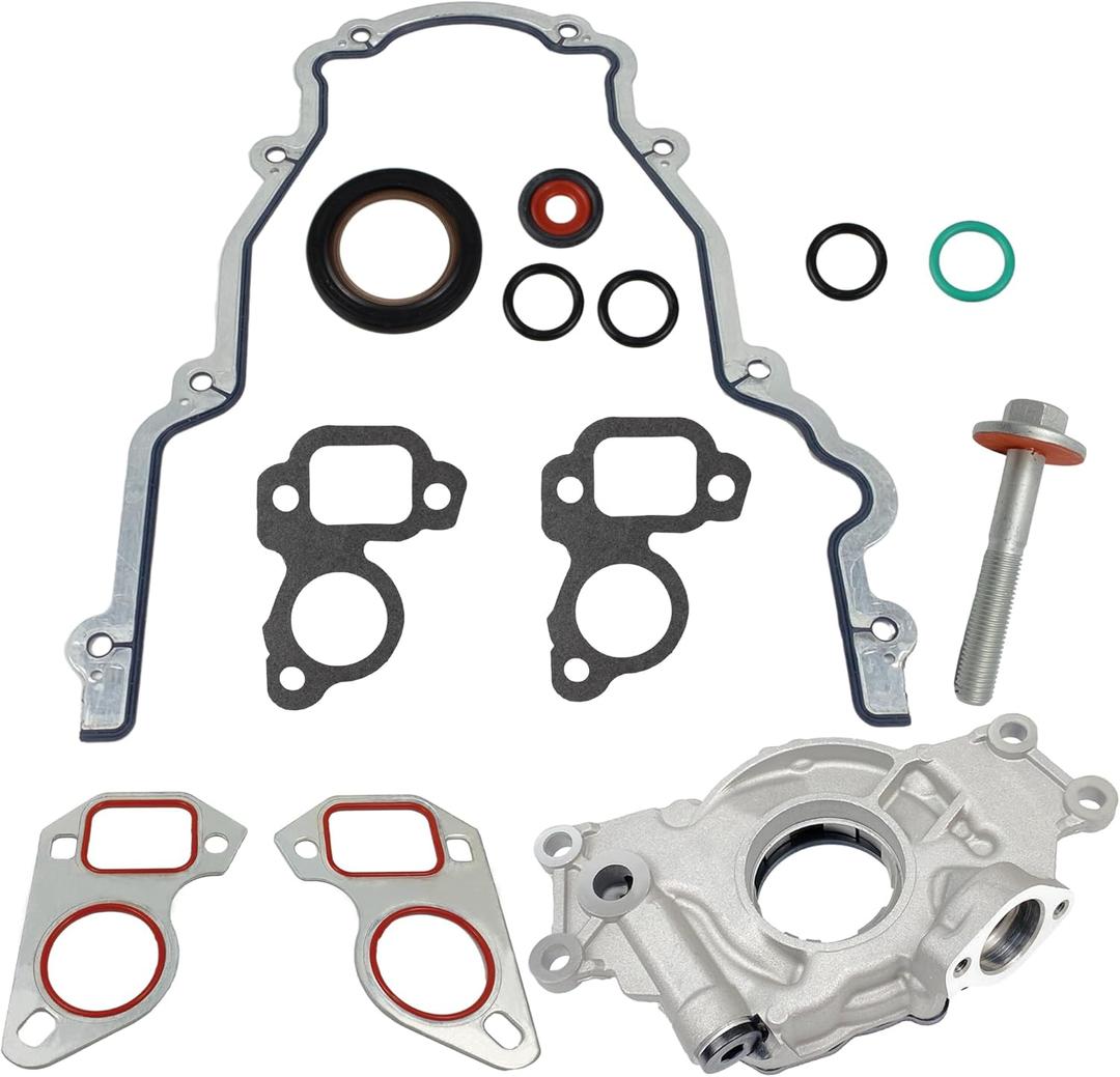 M295HV High Volume LS Oil Pump Kit with Gaskets and Balancer Bolt Compatible with 4.8L 5.3L 6.0L Chevrolet Silverado Avalanche Suburban Tahoe Trailblazer GMC Sierra Yukon Cadillac Escalade