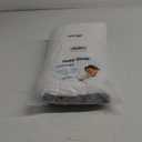 ZPECC Toddler Pillow with Pillowcase - 13x18 Organic Cotton Hypoallergenic Kids Pillow, Baby Essentials for Travel Crib Daycare Stroller (Intended for Age 2 and up) Grey Stripe (2 Piece Set)