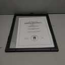 Umbra Document Frame 13x16 inch  Modern Picture Frame Designed to Display a Floating 11x14 Document, Diploma, Certificate, Photo or Artwork (Black)