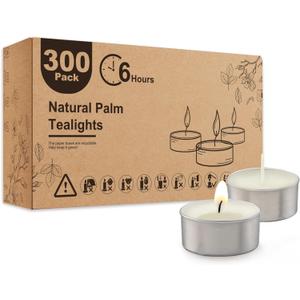 Tea Lights Candles 300 Pack 6 Hours, Tea-6H-300Pack