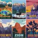 6 Pack National Park Diamond Painting Kits for Adults,5D Landscape Diamond Art Kits for Adults Beginners,DIY Mountain Full Round Drill Diamond Dots Gem Art Kits for Home Wall Decor 11.8x15.7 Inch (G0005)