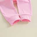 Gueuusu Newborn Girl Coming Home Outfit Isn't She Lovely Baby Romper Long Pants Hat Headband Cute Fall Clothes 0 3 6 12 18M (Pink, 12-18 Months) (White)
