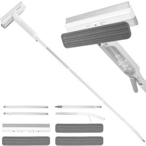 Squeegee Window Cleaner 2 in 1 Window Cleaning Tool Kit with Sewage Recycling Function, Window Washing Equipment for Indoor/Outdoor Window and Car Glass