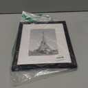 upsimples 8x10 Picture Frame, Display Pictures 5x7 with Mat or 8x10 Without Mat, Wall Hanging Photo Frame, Black, 1 Pack