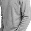 Zylioo Men Tall Sweatshirt Crewneck Pullover Long Fit Soft Casual Sweatshirt Top for Tall Men Daily Wear (Gray, S)