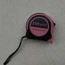 Lichamp Pink Tape Measure 25 Feet, Measuring Tape 1 Pack 25ft x 1in with 1/8 Fractions