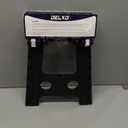 Delxo Folding Step Stool 17.5 Inch Non-Slip Foldable Stools for Kids & Adults Up to 300 LBS Kitchen Collapsible Fold Up Stepping Stool with Dotted 1 Pack Black