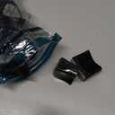 3/4" x 1 1/2" Rectangle Chair Leg Protectors for Hardwood Floors, Silicone Covers to Protect Wood Tile Floors Felt Pads Furniture Leg Caps Reduce Noise. Easy to Move. 16PCS Black.