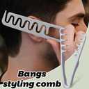 2 x 2PCS Texture Comb, Wide Tooth Styling Comb, Roots Volume Tool, Men Pompadour Hairstyling Combs, Bangs Seam Grooming Accessory for Woman, for Barber Hairdressing Hair Pick Combs