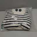 Halloween Throw Blanket Cute Rustic Ghost Flannel Blanket Farmhouse Spooky Blanket Soft Black White Striped Blanket Retro Halloween Decoration for Sofa Bed Holiday Party Gifts,50 x60