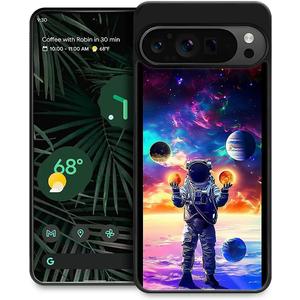 CARLOCA Compatible with Google Pixel 9 Pro XL Case, Blue Astronaut'S Planet World Fashion Pattern Design for Girl Shockproof Anti-Scratch Hard PC Back Case for Google Pixel 9 Pro XL