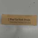 TIORIY Chrome Pop Up Bathroom Sink Drain, with Overflow Plastic Bathroom Sink Stopper for Faucet Vessel, Push Type Bathroom Sink Vanity Assembly with Strainer