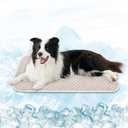 MICROCOSMOS Sleeping Pad & Pet Cooling Mat- Breathable Bubble Surface, EZ Clean. Keep Cooling for Pets, Kids and Adults in Summer.(Brown, 36" x 24")