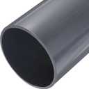 MECCANIXITY 5 Inch PVC Rigid Tube Round Pipe Tubing Hardware Tubing 129.2mm ID 140mm OD 9" Length Light Grey High Impact for Water Pipe, Crafts, Cable Sleeve