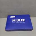 MIULEE Faux Linen Curtains 84 Inch Length 2 Panels Natural Olive Green Semi Sheer Curtain with Back Tab Rod Pocket, Light Filtering Window Privacy Burlap Drapes for Living Room Bedroom 42W x 84L