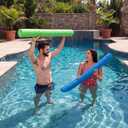 NEWBULIG Swim Noodles, 46-Inch Pool Noodles with Anti-Slip Ripple Design, Jumbo Pool Floats, Premium NBR Closed-Cell Foam, Chemical Resistant, for Lake and Beach, Blue and Green