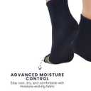 Mens & Boys Ankle Socks Cotton Warm Elastic Casual Lightweight Moisture Wicking Anti Odor | 3 & 6 Pairs, Size: 8-10