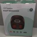 Snailax Shiatsu Foot Massager Machine with Soothing Heat, Deep Kneading, Air Compression, Improve Blood Circulation and Foot Wellness,Relax for Home or Office Use (Black)