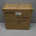 12" Blue Sky Flush Mount Ceiling Light Fixture,24W Dimmable 3000K/4000K/6000K 3 CCT Adjustable Black Ceiling Lights,LED Round Flat Panel Light for Kitchen Bedroom Hallway,ETL Listed (2-Pack) (Blue sky and white clouds)