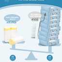 KONE 45 Count Litter Box Liners, Pet* Scoopfree Self-Cleaning Box Liners, Automatic Kitty Litter Bags, Thickened & Leak-Proof Drawstring Cat Litter Waste Bags, Disposable Refill Tray Rectangle Bags