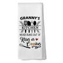 shiviody Granny Gifts Kitchen Towels - Grandmother Mothers Dish Towels, Grandma Birthday Gifts from Grandkids Decorative Absorbent Dishcloths Hand Towel for Kitchen Decor 16x24 Inches