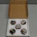 Upgrade 5pcs DG64-00472A DG64-00347A 100% Stainless Steel Stove Knobs for Samsung Range Gas Stove Knob DG64-00473A,DG64-00347A,DG64-00347B, Replace FX510BGS, FX710BGS, NX58F5300SS, NX58F5500SS