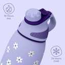 Ottle Reef Roamer Stainless Steel Water Bottle - 34 oz Insulated Flask with Leak Proof Lid, BPA free & Carry Handle - Hot & Cold Gym Water Bottle for Travel, Camping & Sports - Daisy Love