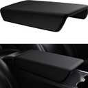 BASENOR Upgraded Tesla Model Y Model 3 Center Console Cover TPU Armrest Cover Non-Slip Protector Armrest 2017-2024 Tesla Interior Accessories Black (Not Compatible with 2024 2025 Tesla Model 3)