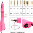 blinginbox Hotfix Rhinestone Setter Hot Fix Applicator Tool Bedazzler Kit with Rhinestones Hot Fixed Wand for Clothes Clothing Fabric DIY Crafts 4000 Pcs Round Crystals Gems for Shoes and Clothes